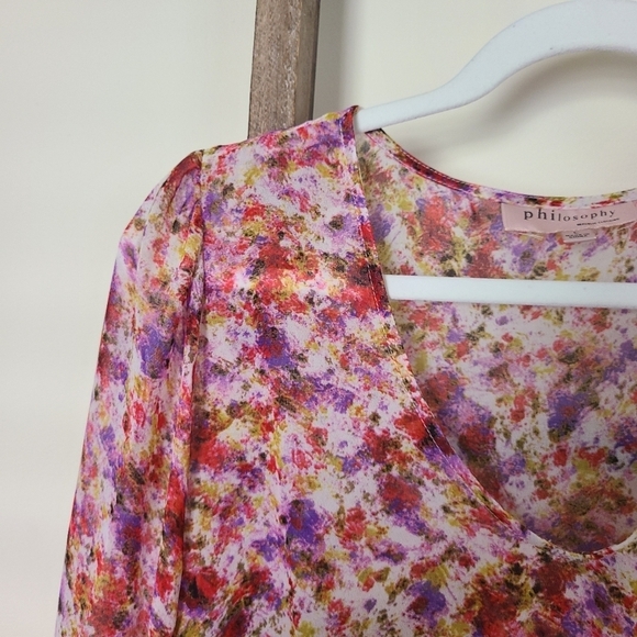 ⭐️40% Off⭐️ Philosophy Republic Clothing Floral Sheer Blouse - Picture 4 of 10